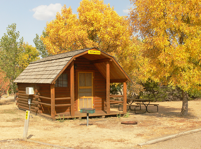 Our one room camping cabins