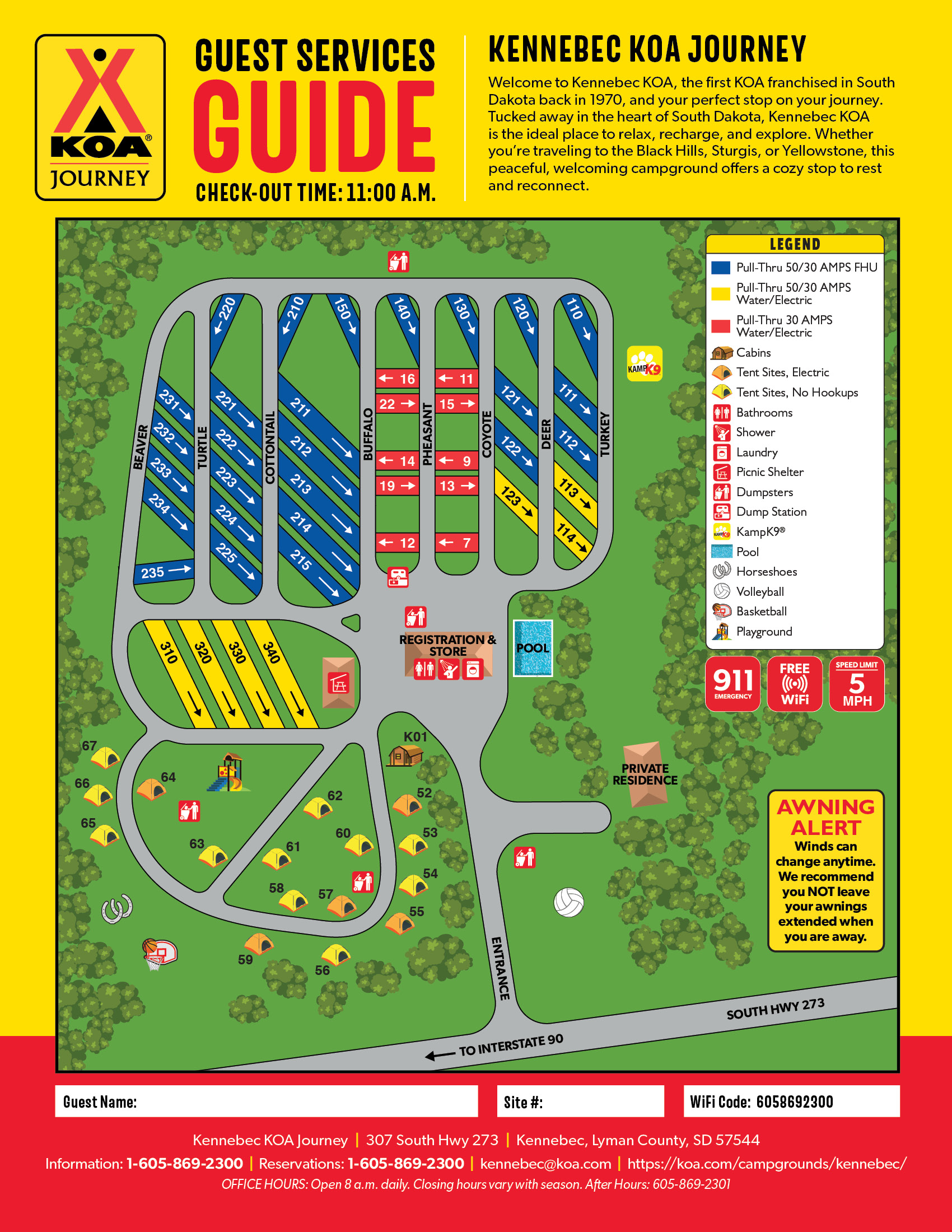 Campground Site Map