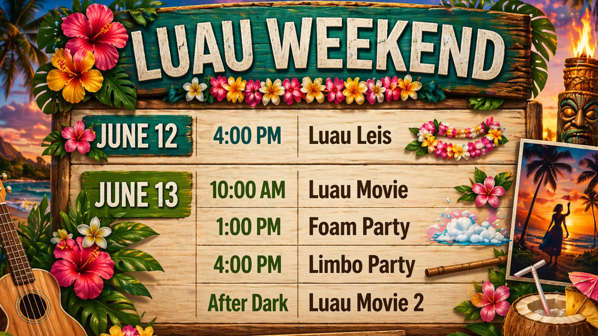 Luau Weekend Photo