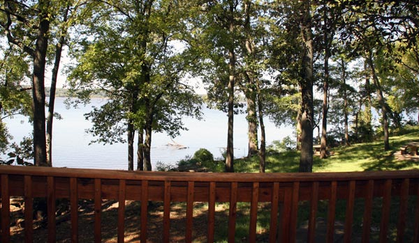 Amazing Views of Lake Barkley from the Deck of the Tree House