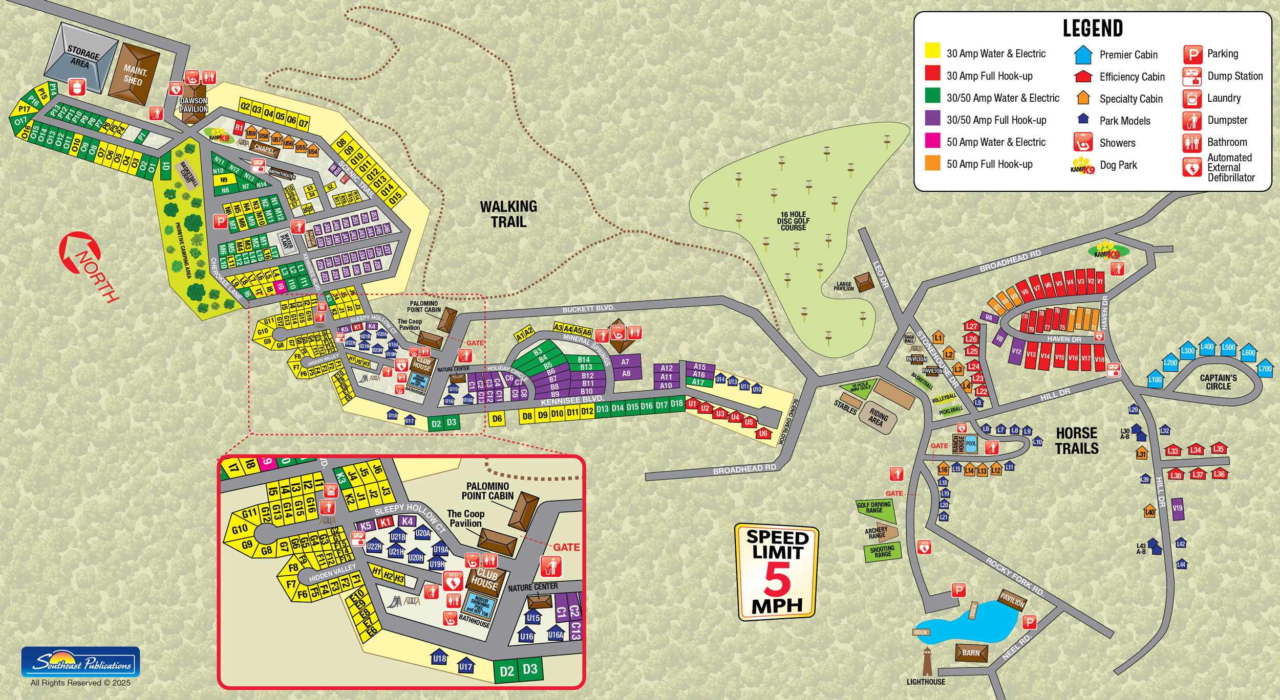 Campground Site Map