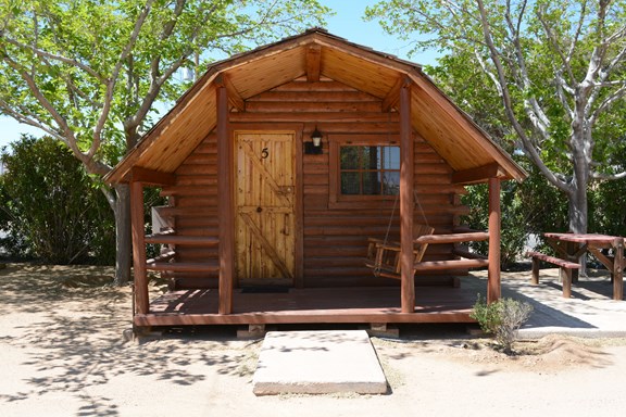 Outside of Camping Cabin
