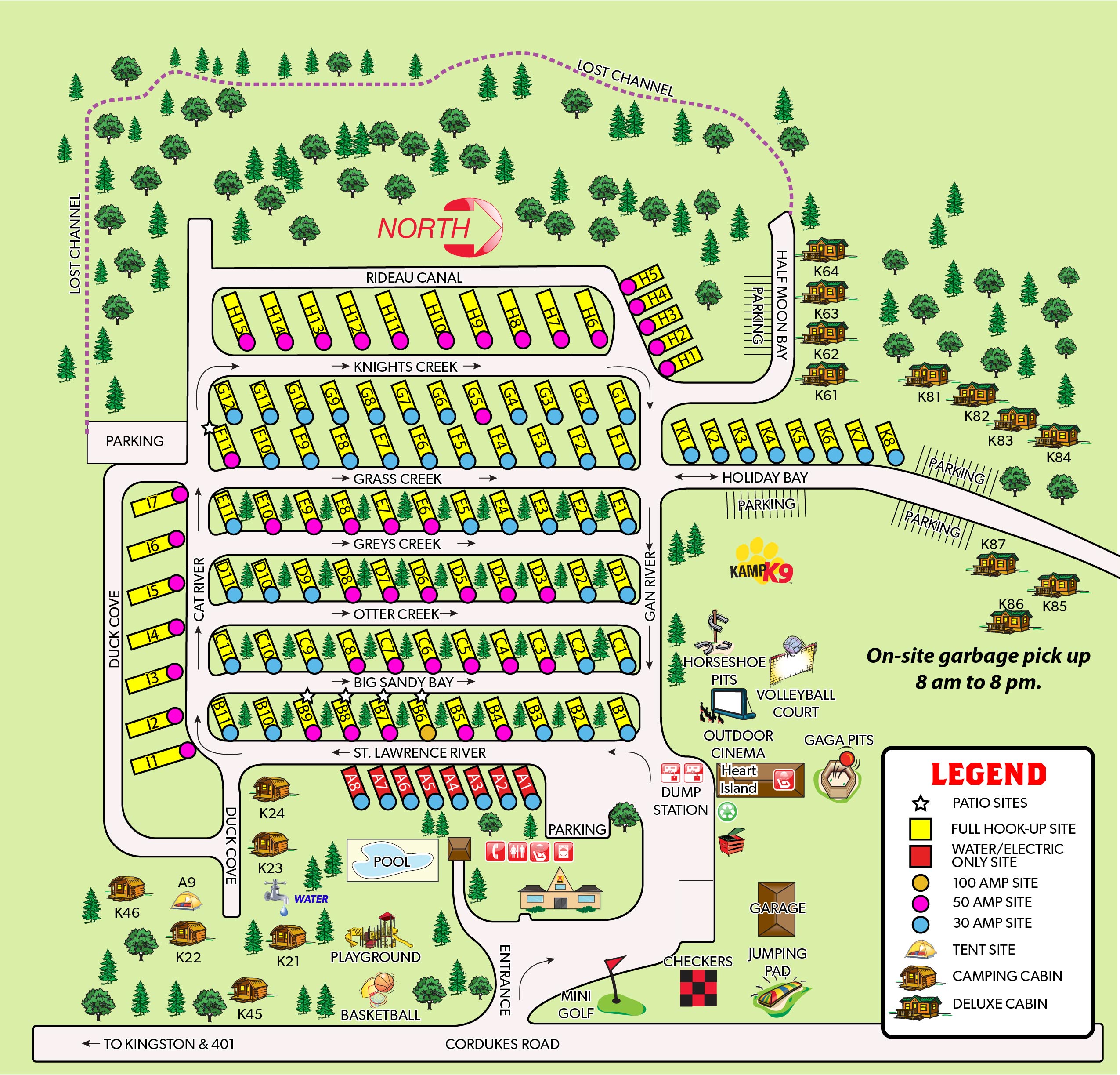 Campground Site Map
