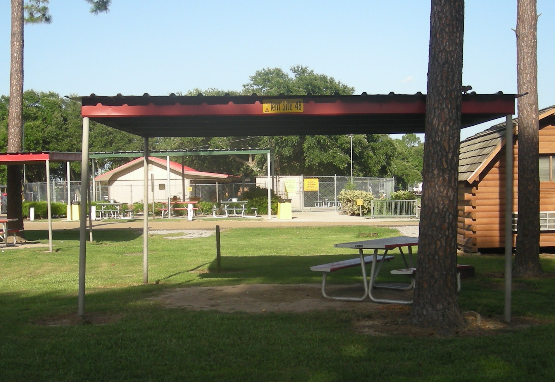 Covered Tent Site