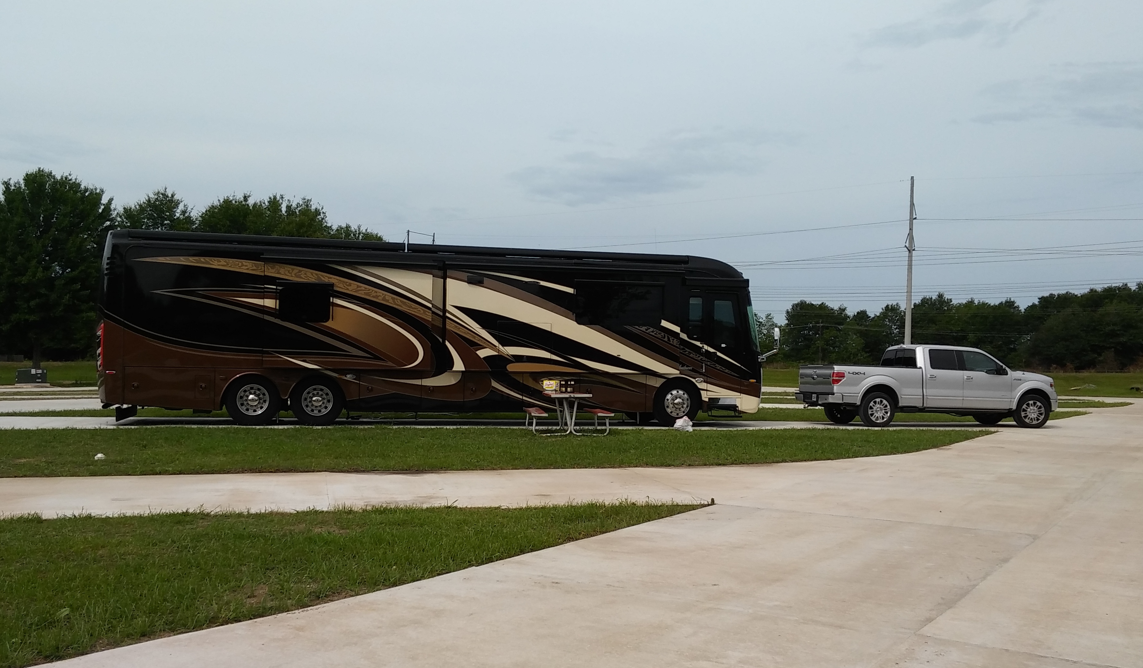 Big Rig & Satellite friendly Pull-Thru 50amp sites 310 and 311