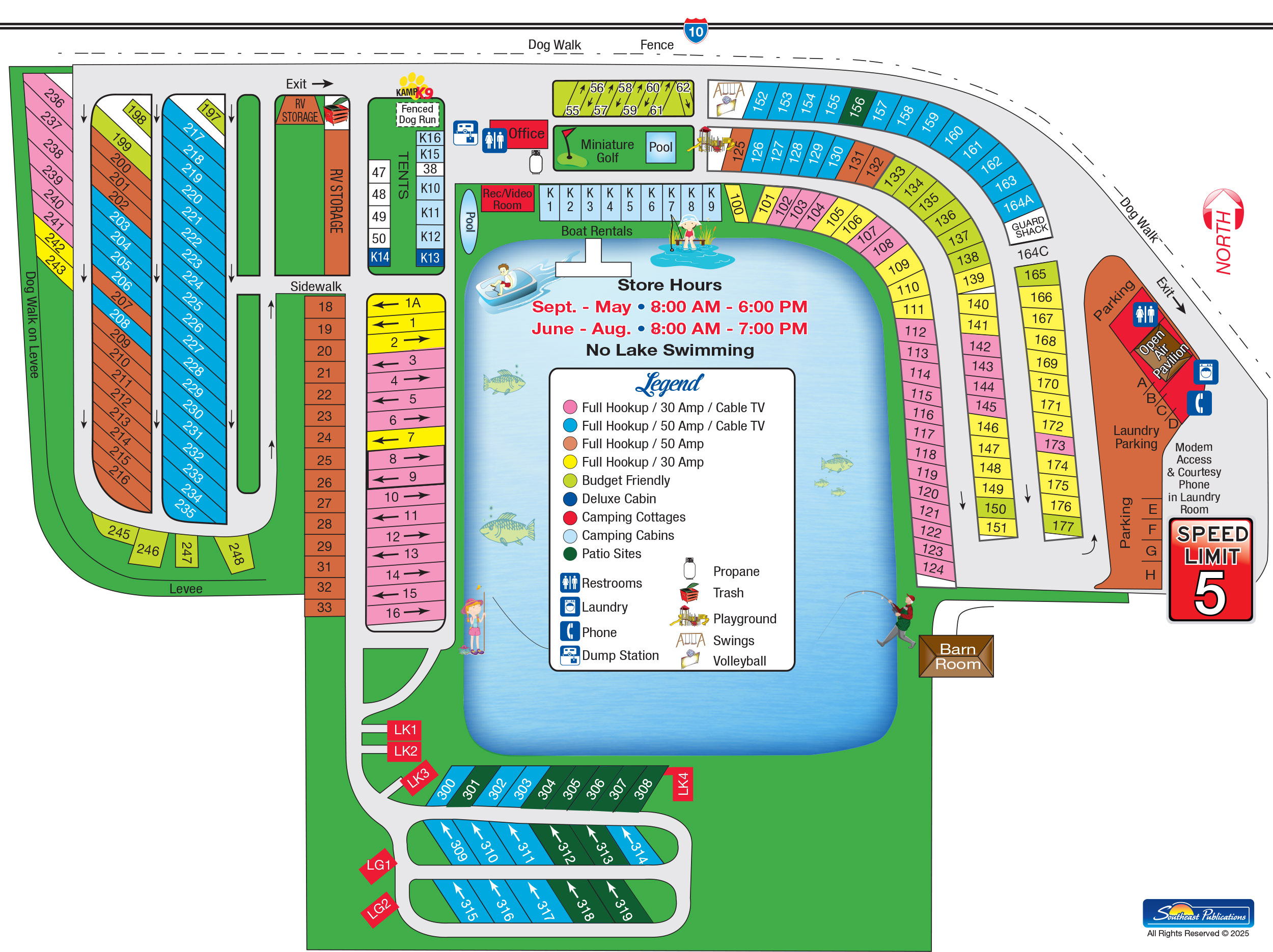 Campground Site Map