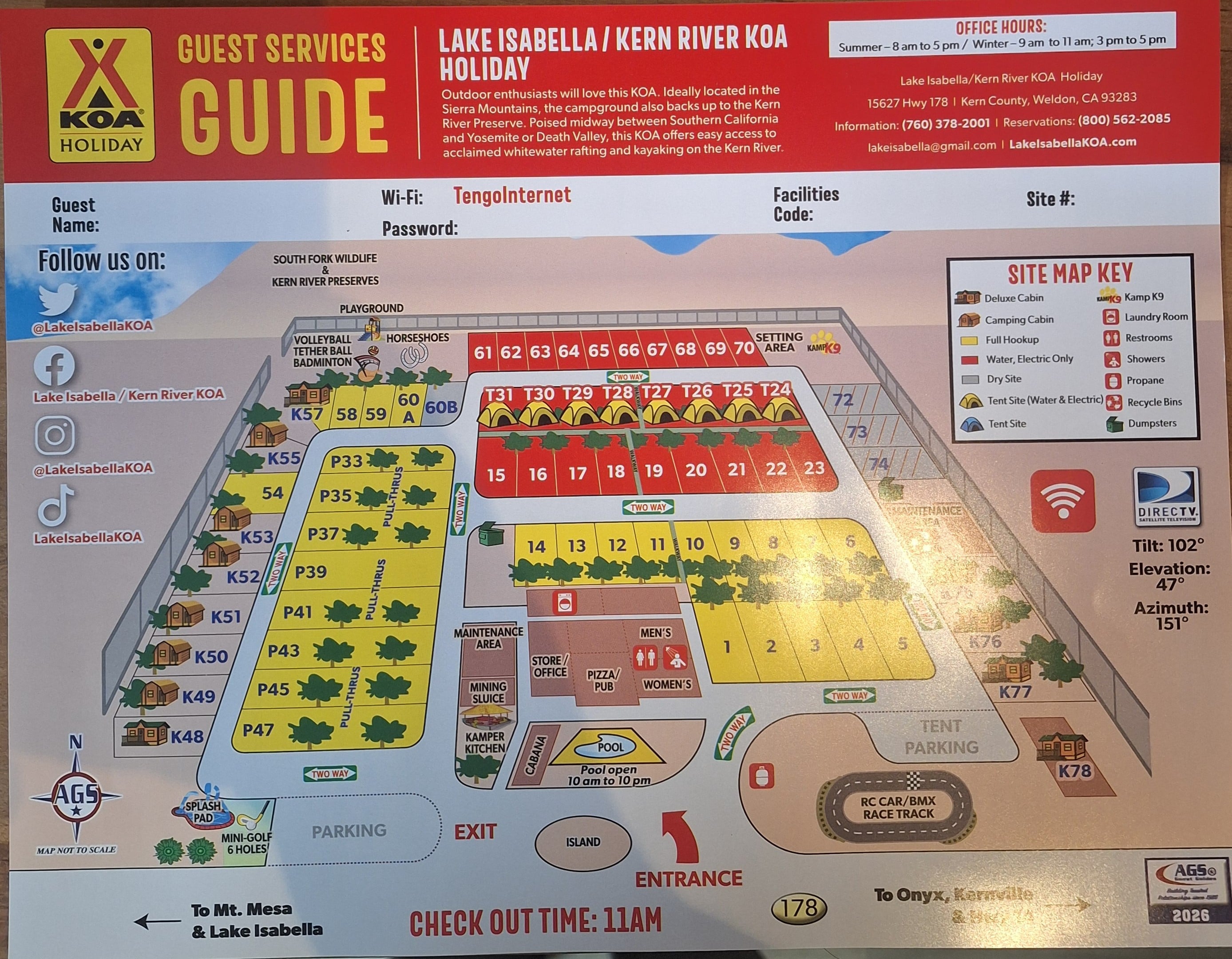 Campground Site Map