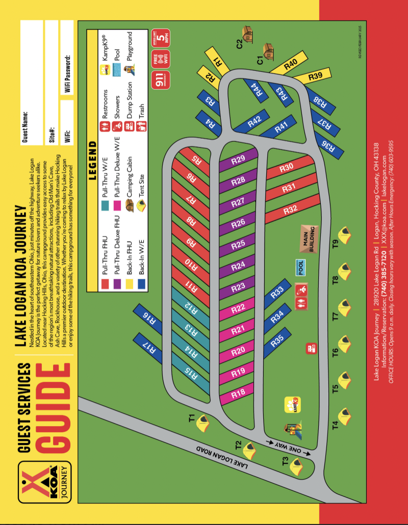 Campground Site Map