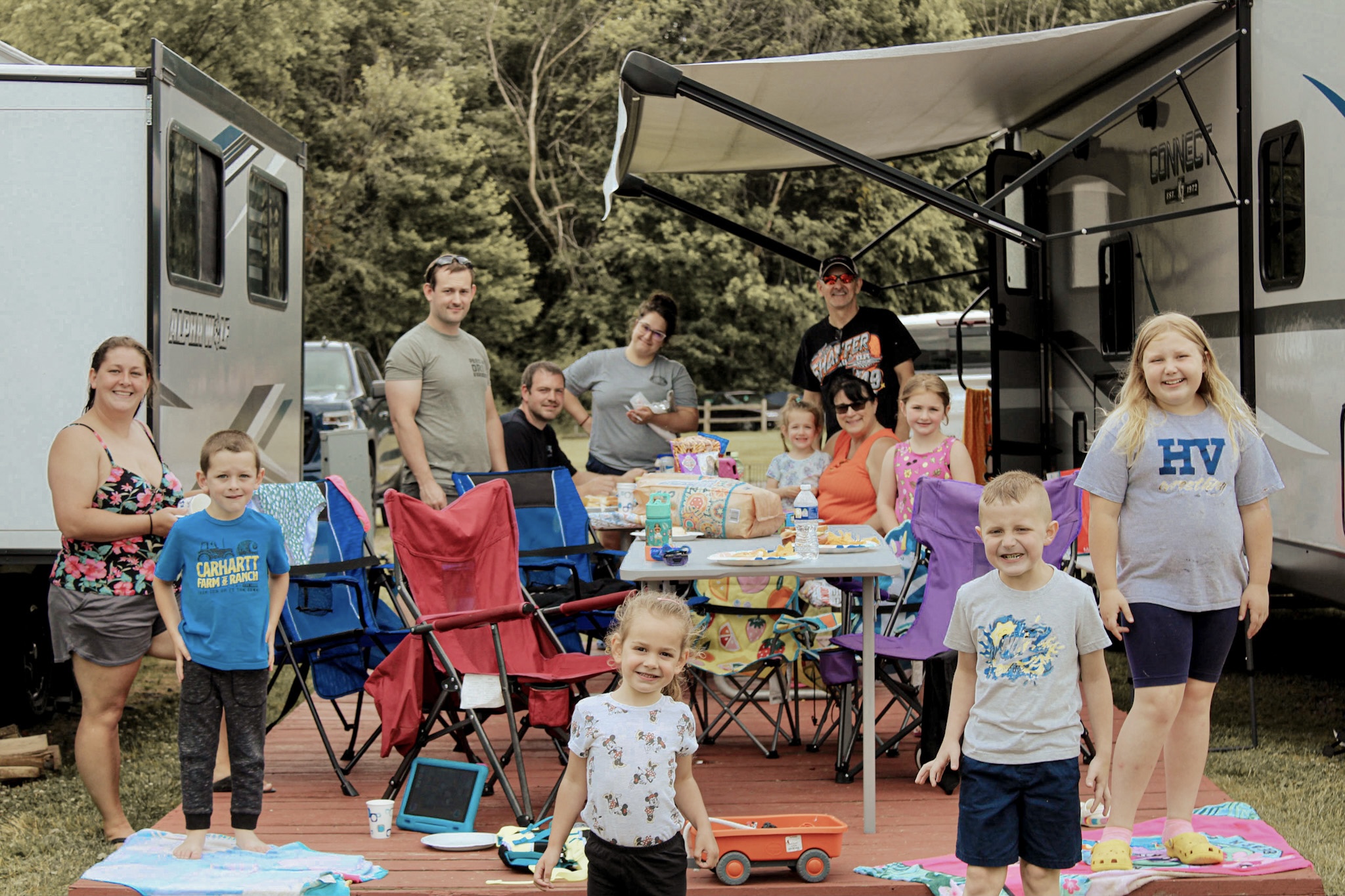 Happy Campers, Pig Roast Potluck Weekend! Photo