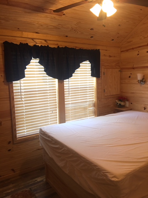 One comfortable Queen bed.