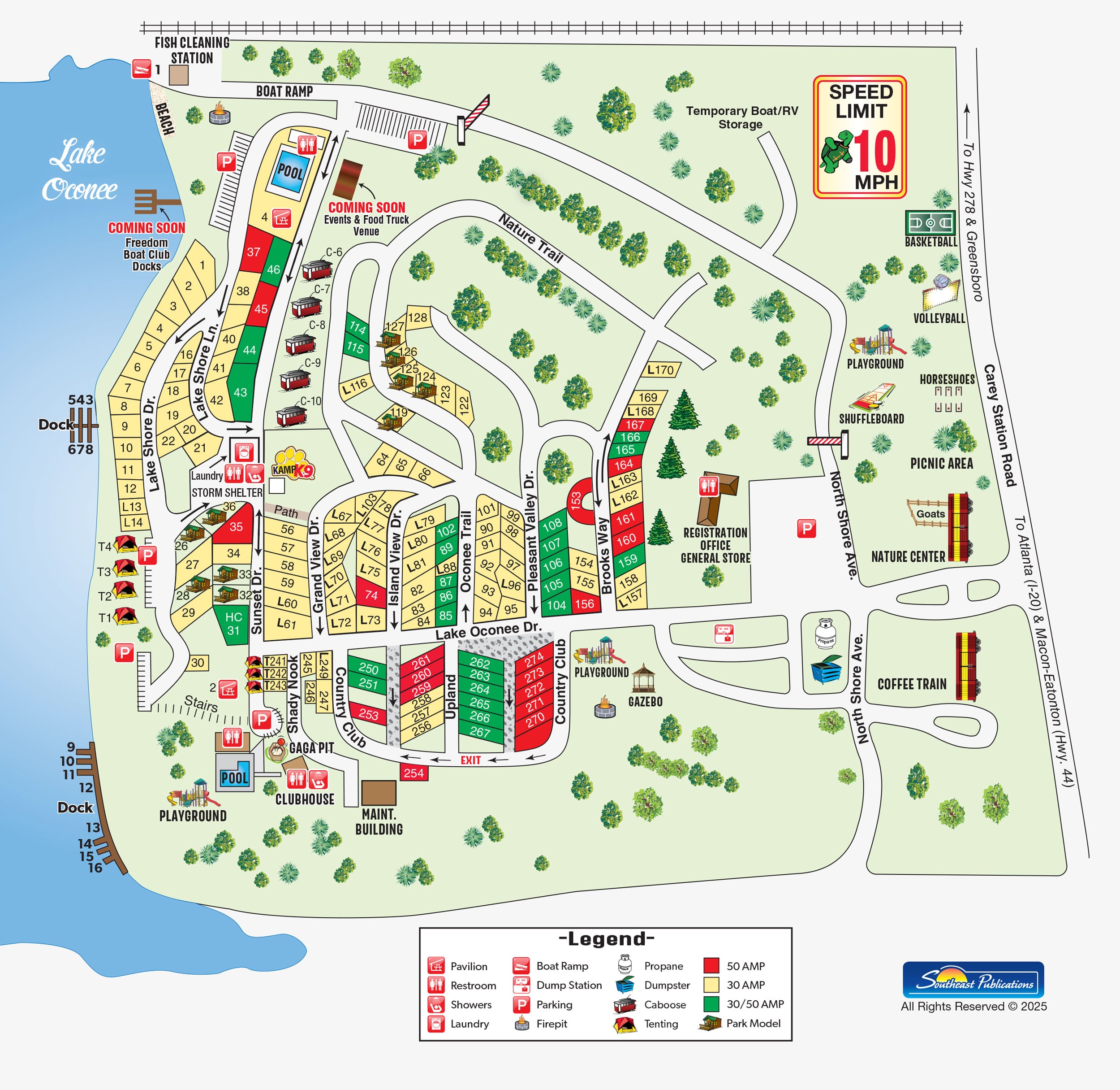 Campground Site Map