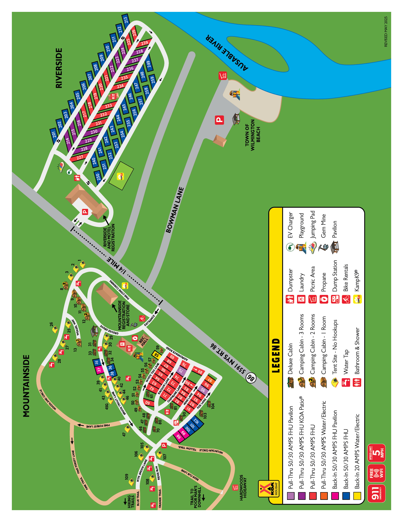 Campground Site Map