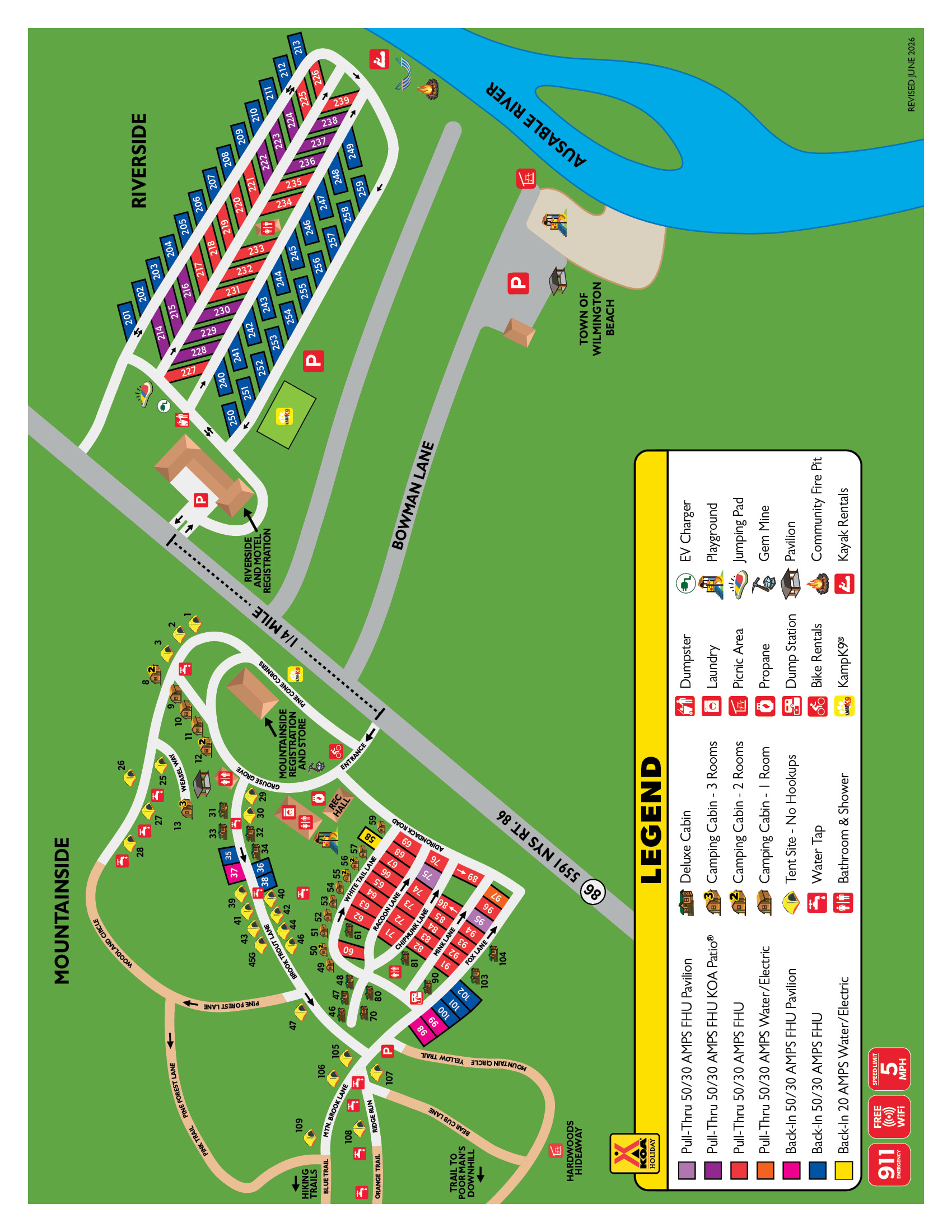 Campground Site Map