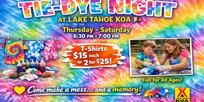 Tie-Dye Night at Lake Tahoe KOA
