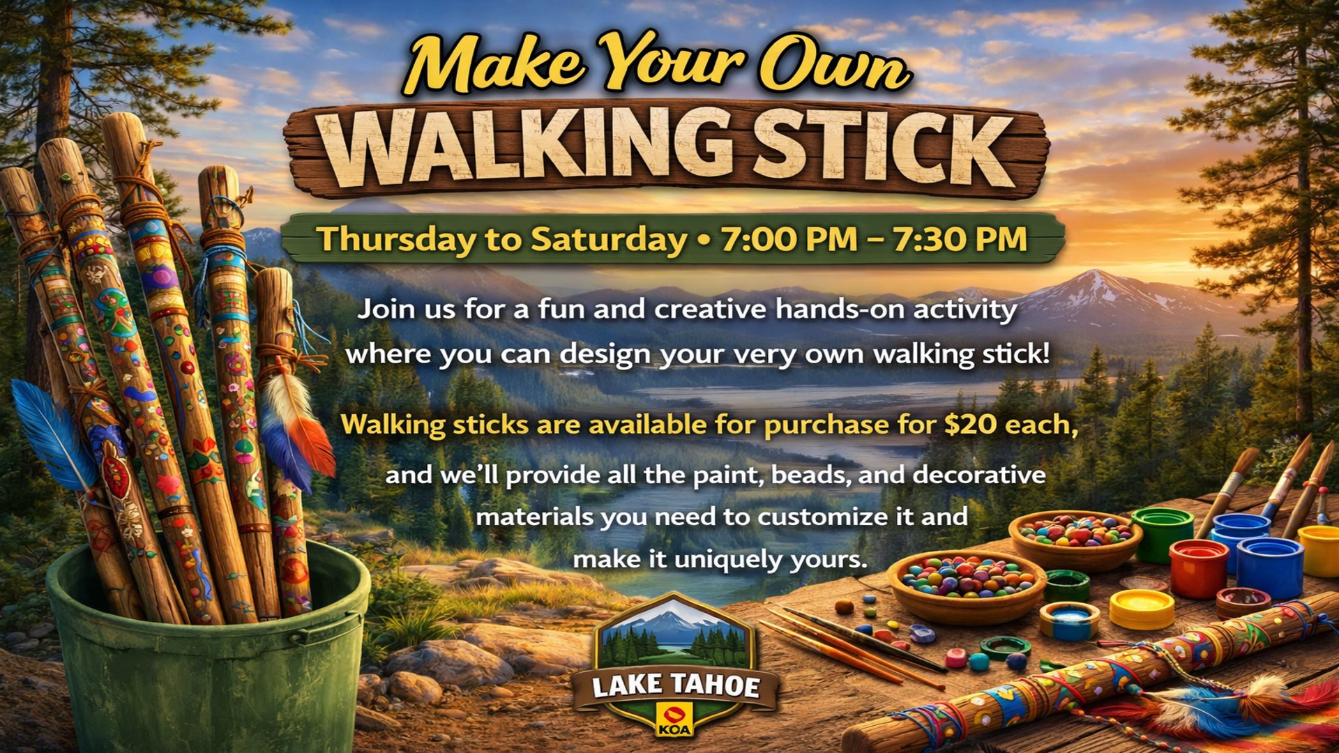 Walking Stick Workshop Photo