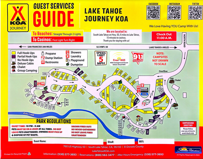 Campground Site Map