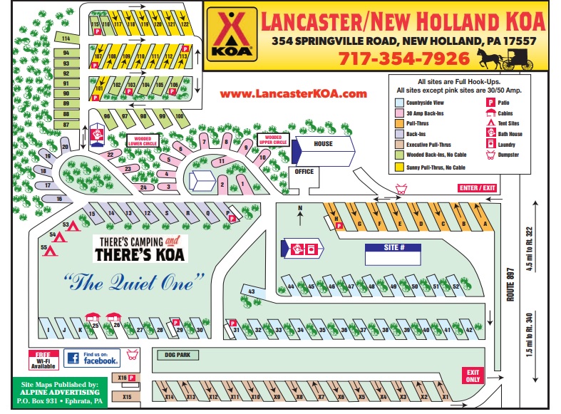 Campground Site Map