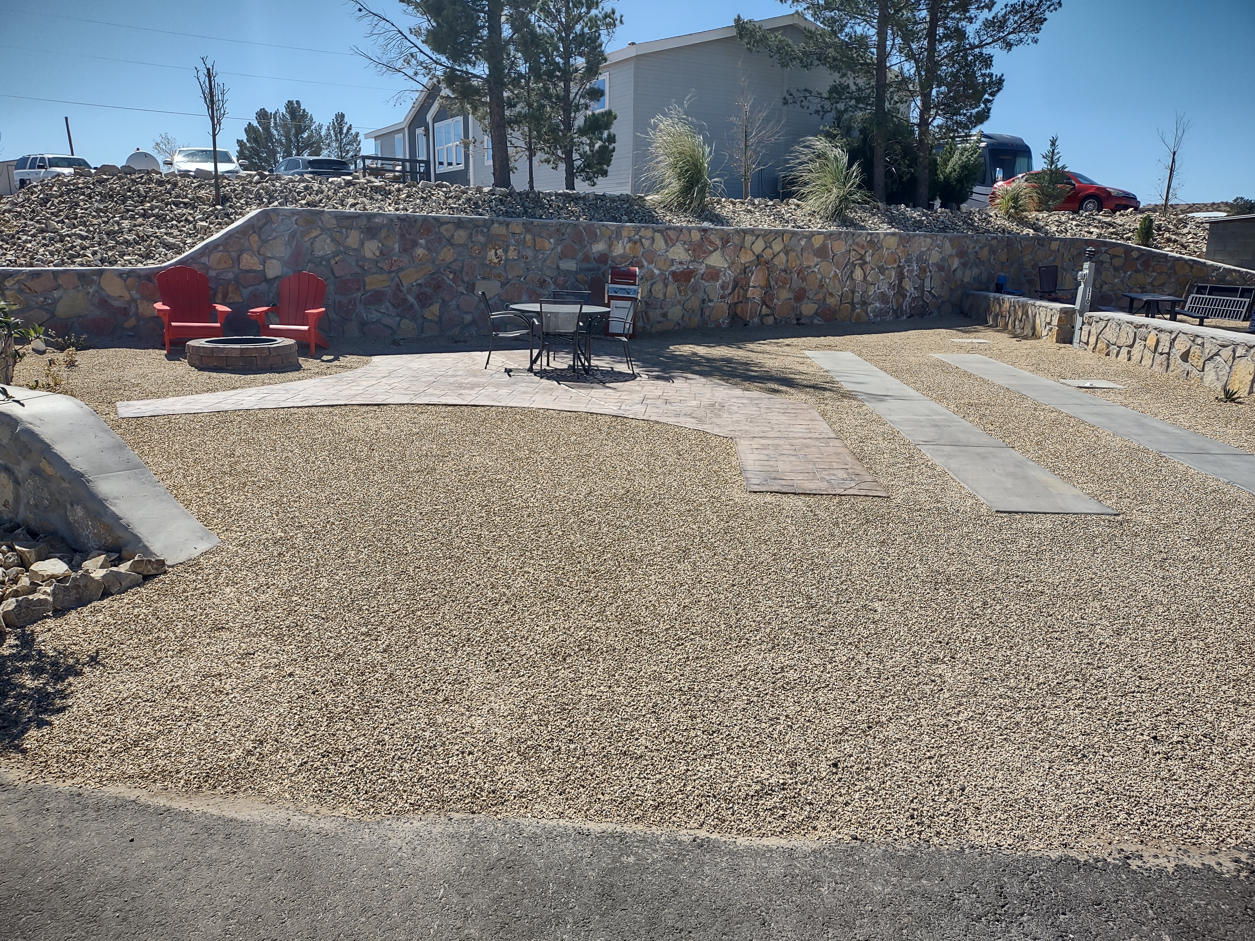 Back In KOA Patio Site on Corner Lot