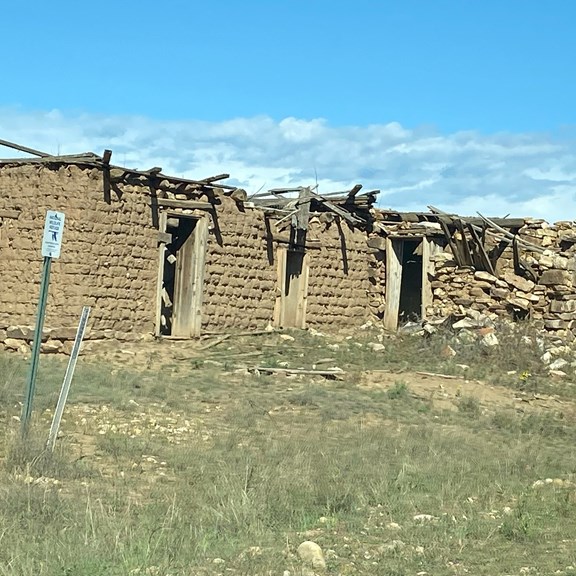 Loma Parda - Ghost town inside the Mora National Wildlife Refuge