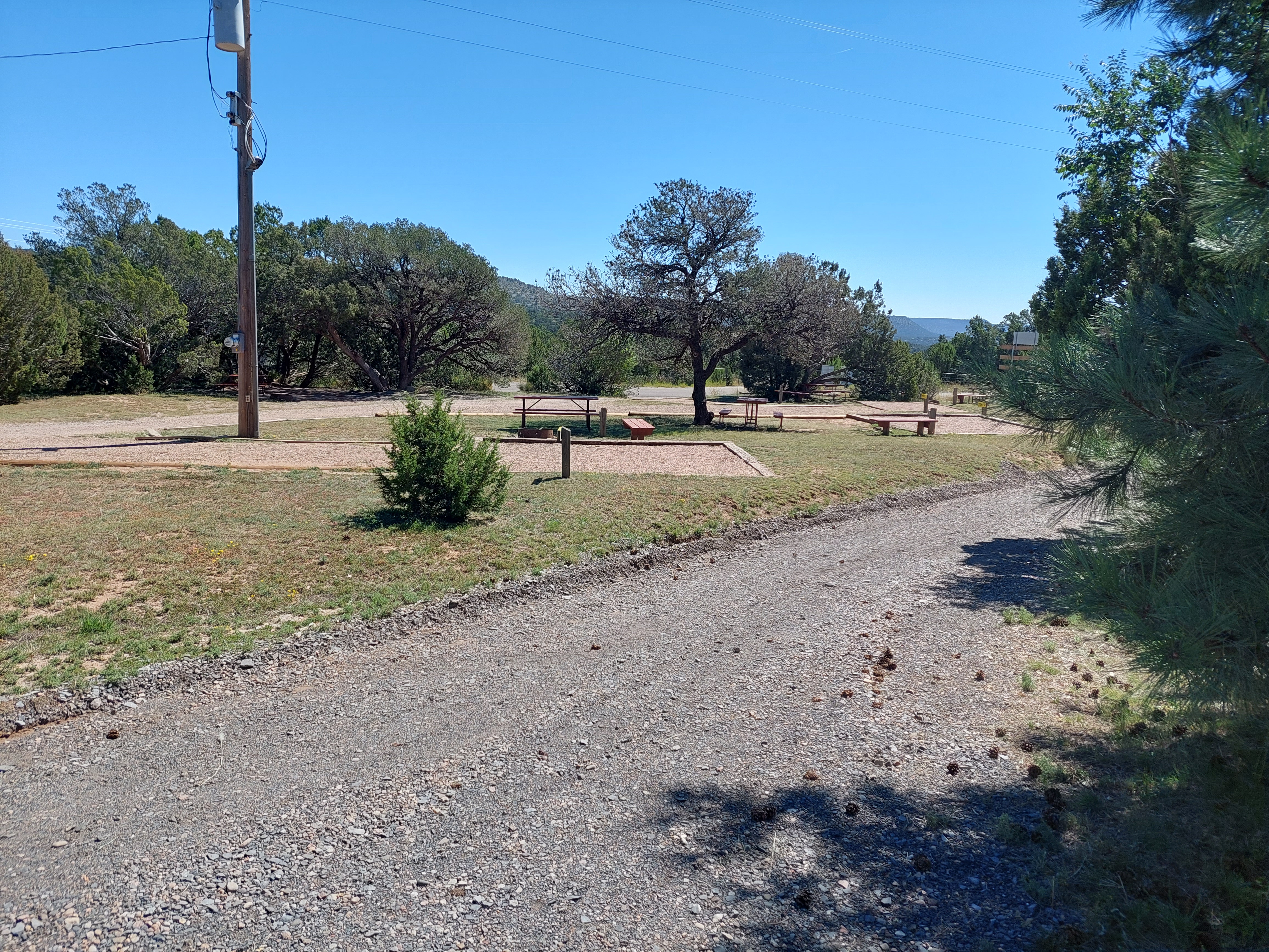 Tent sites with electric