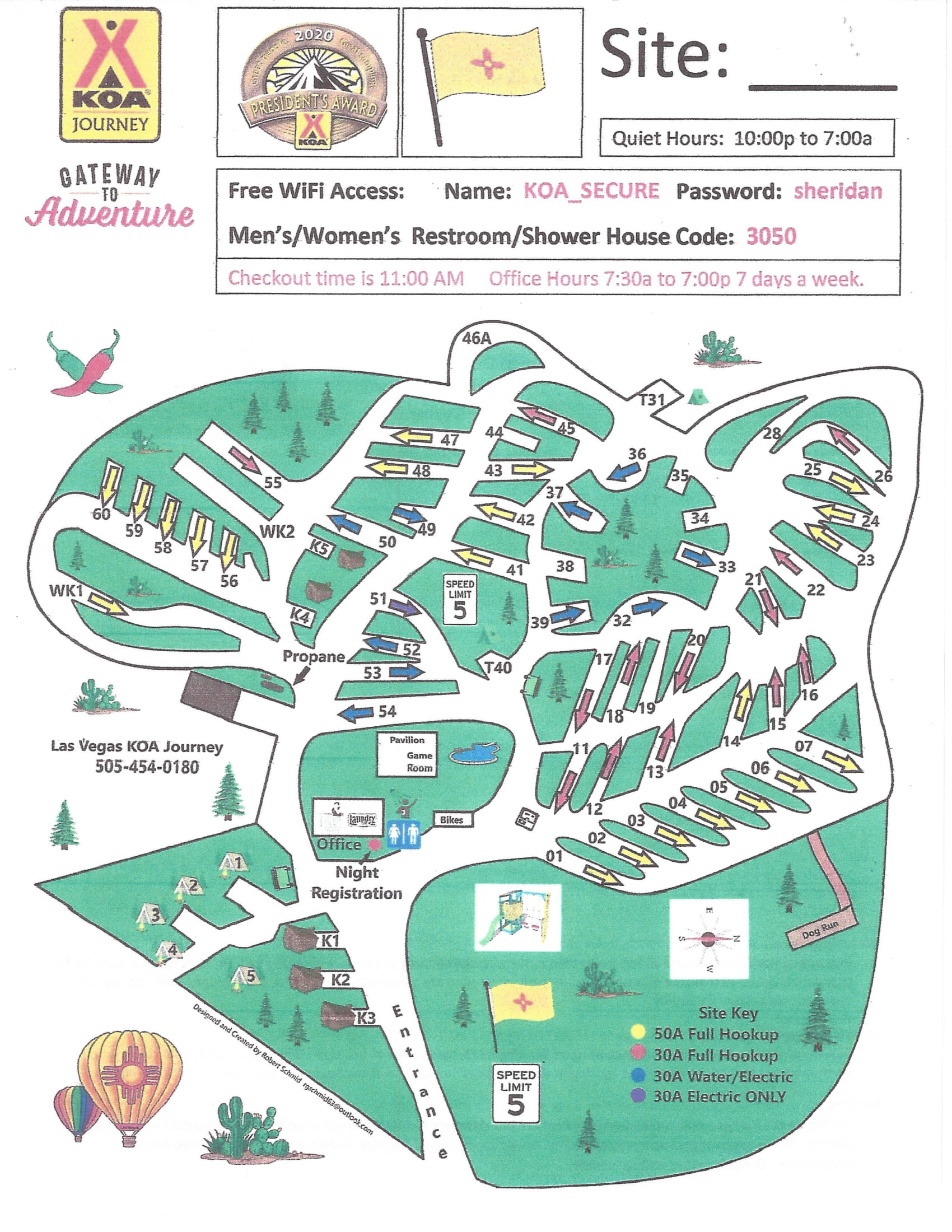 Campground Site Map