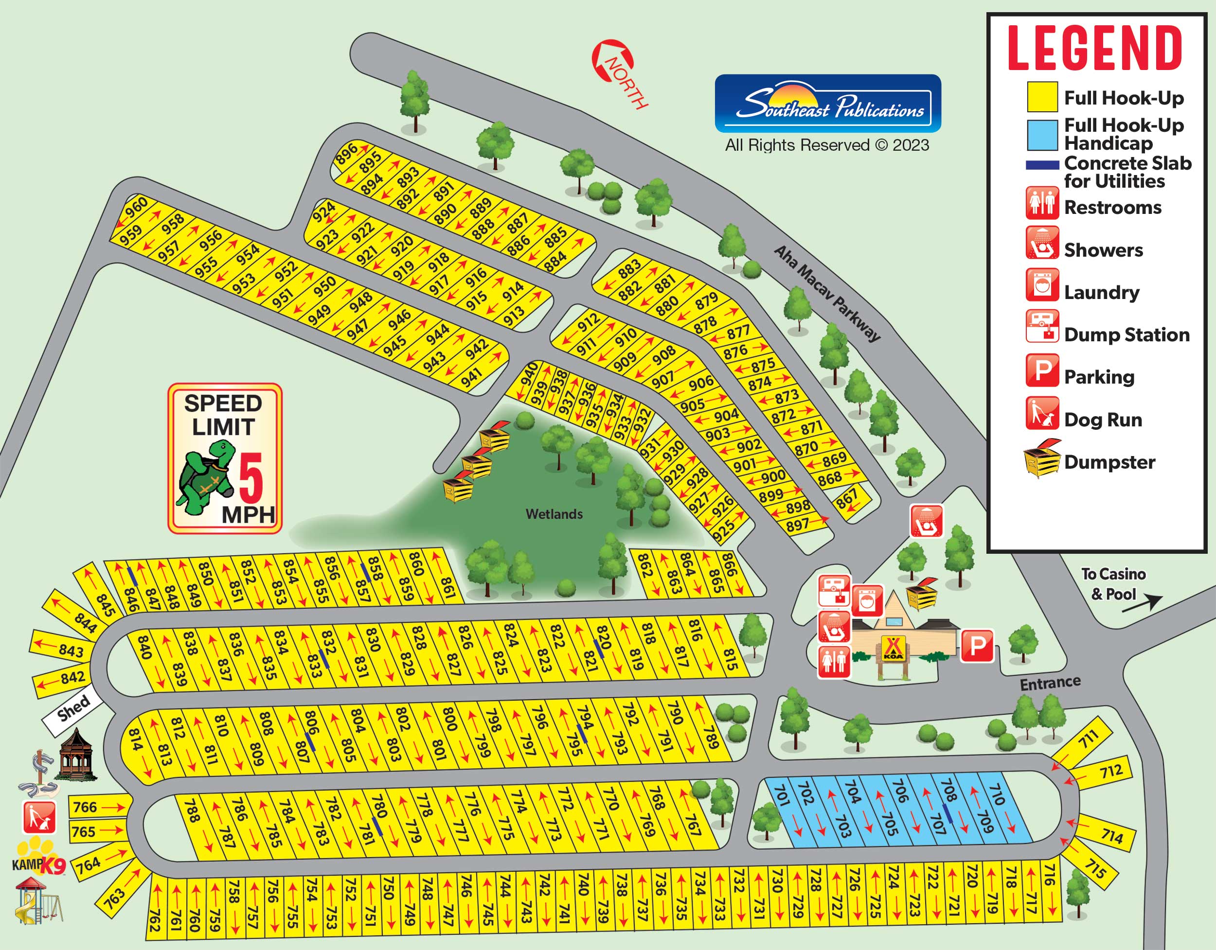 Campground Site Map
