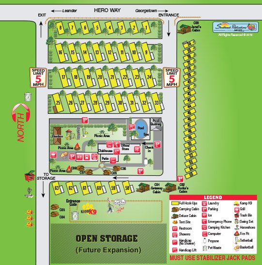 Campground Site Map