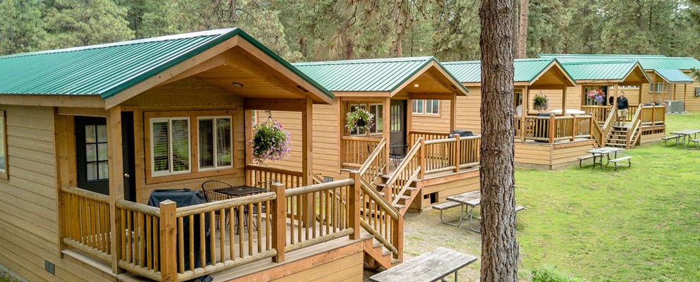 Deluxe Cabins abound and are available all year!
