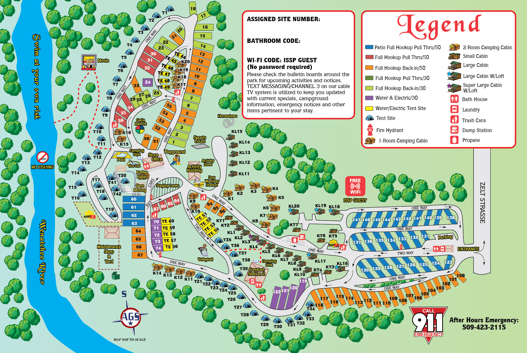 Campground Site Map
