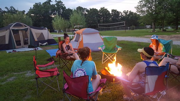 Camp Bon fire