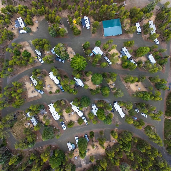 RV Park - Aerial View of the RV Park