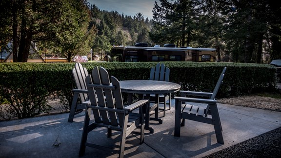 Table and Chairs on Patio Sites