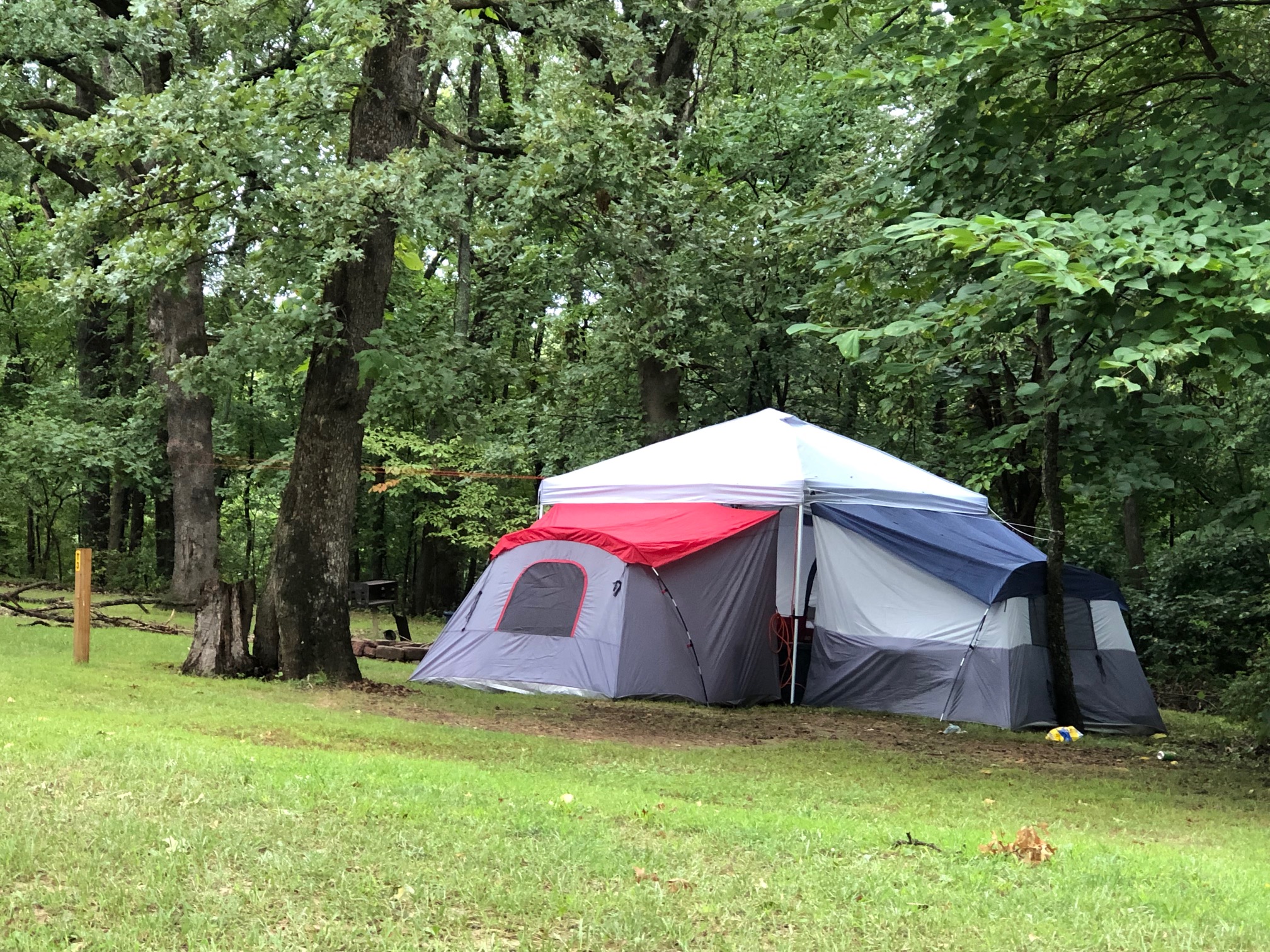 Tenting with water