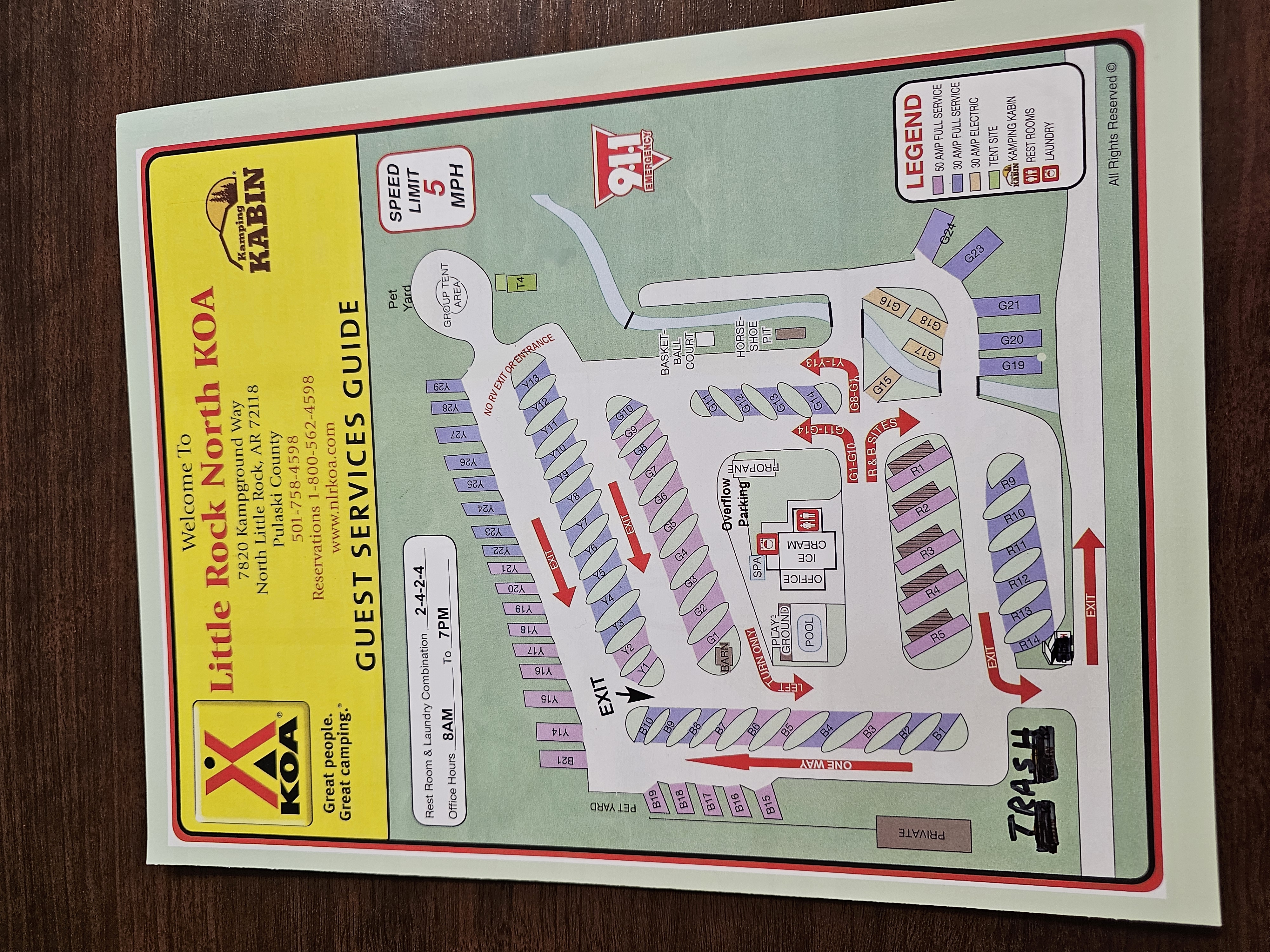 Campground Site Map
