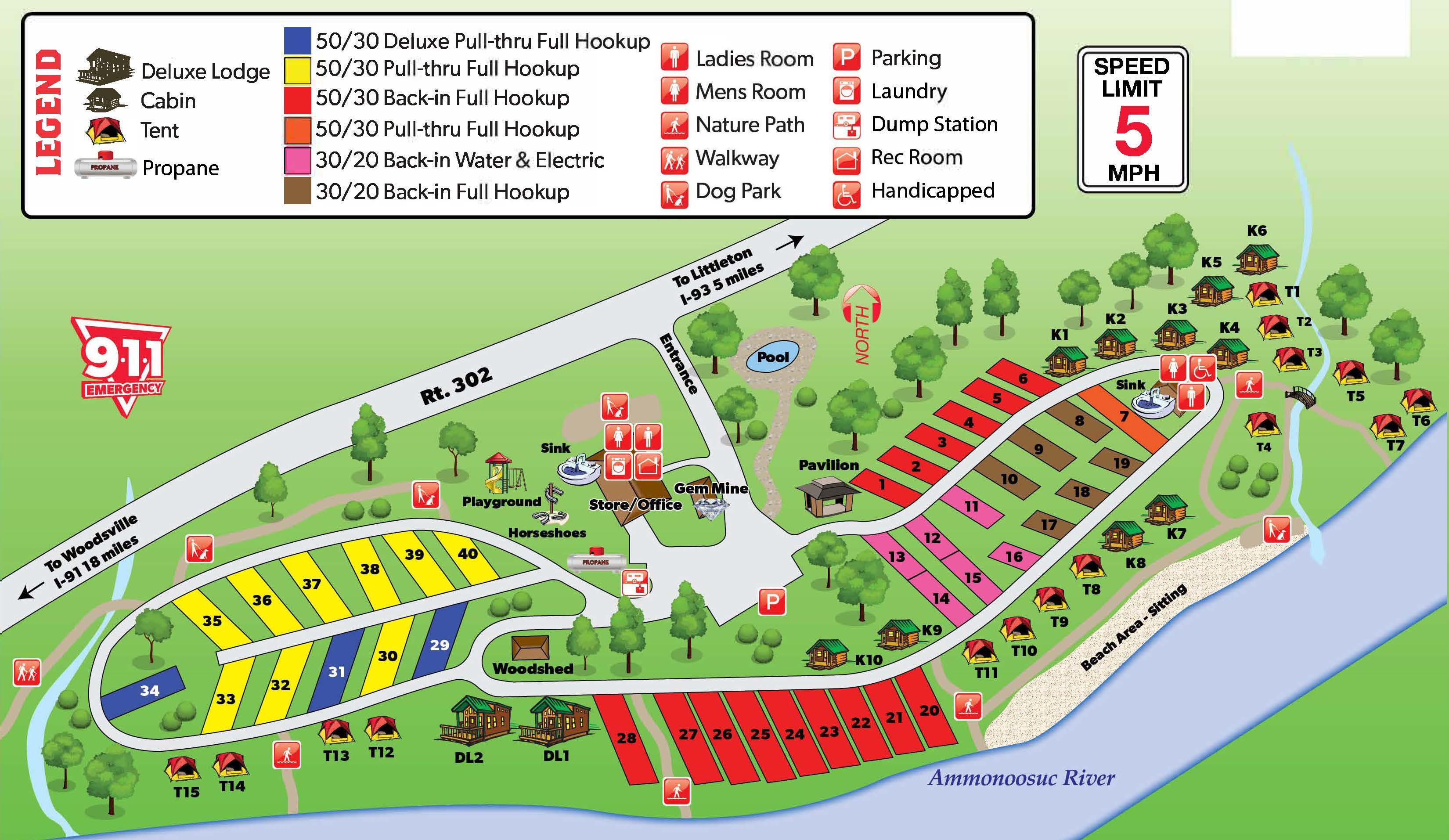 Campground Site Map