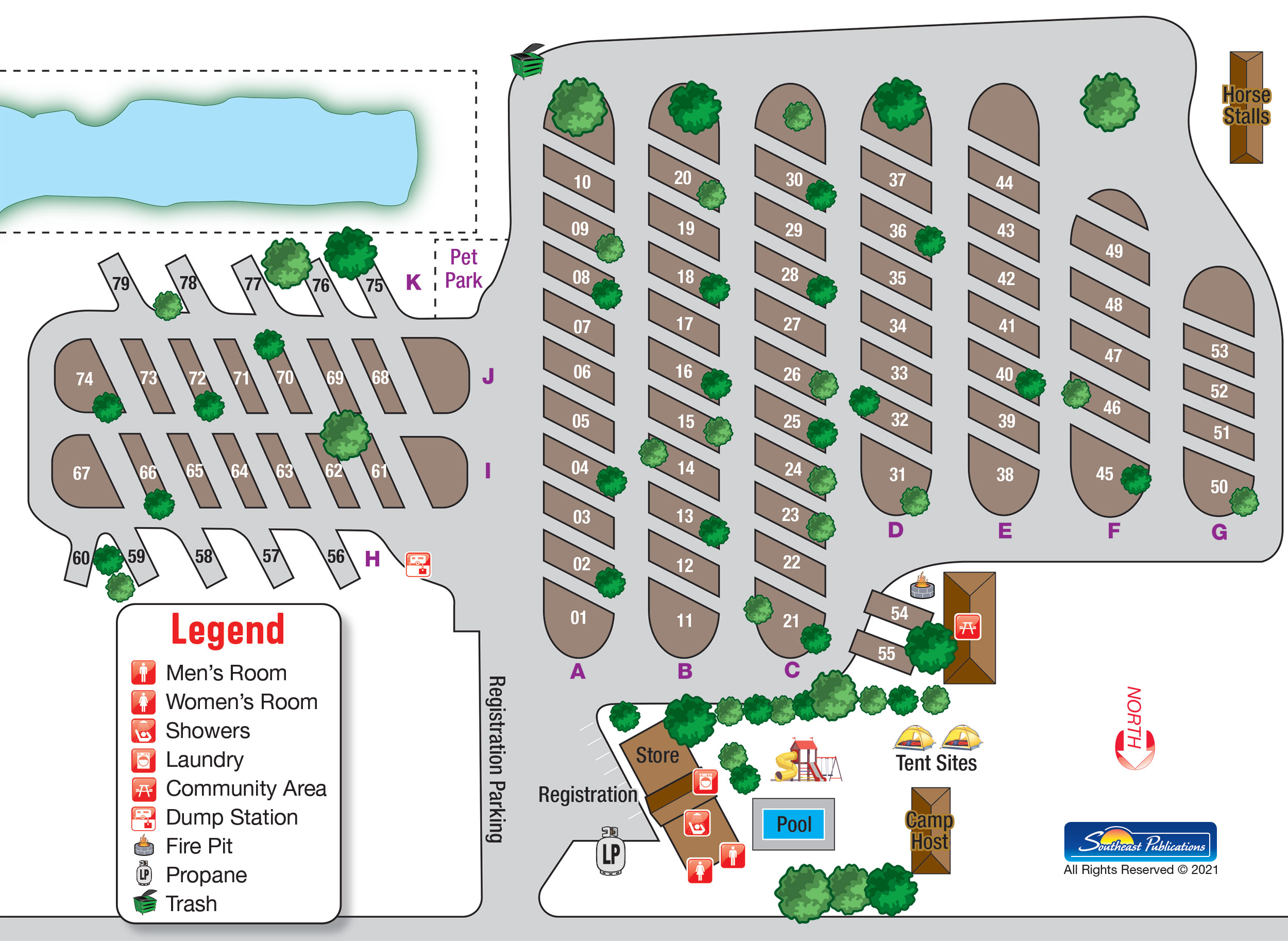 Campground Site Map