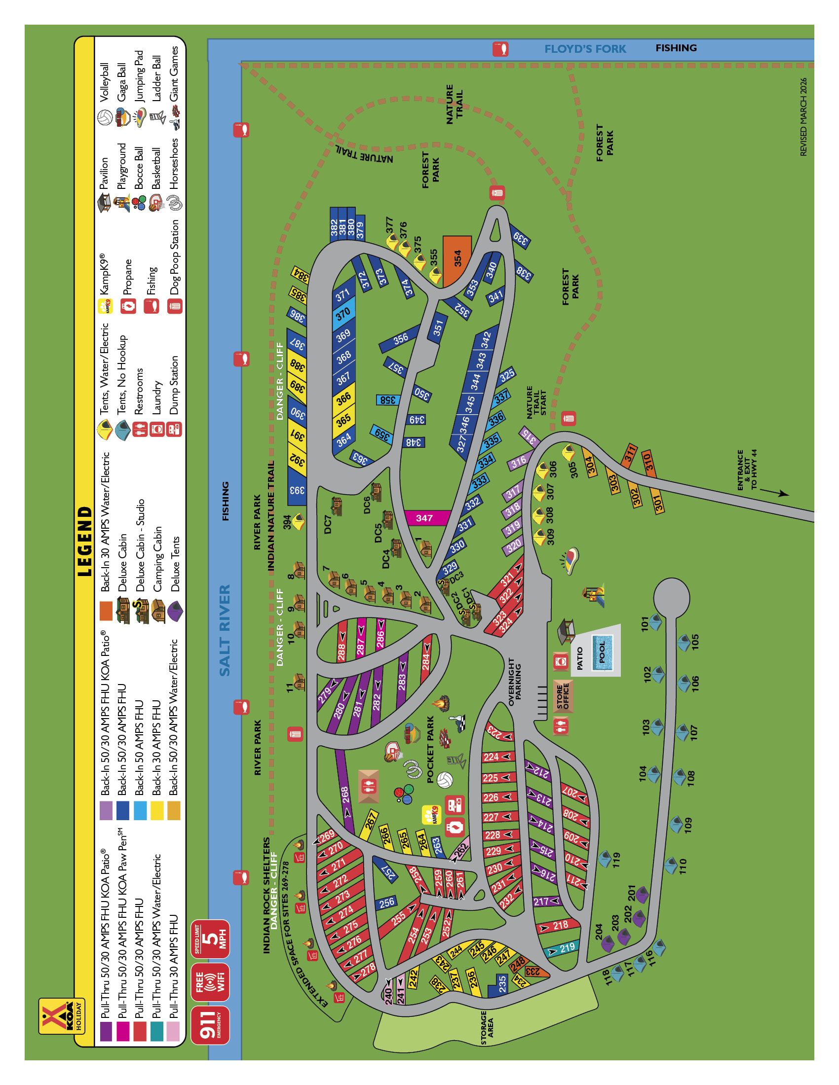 Campground Site Map