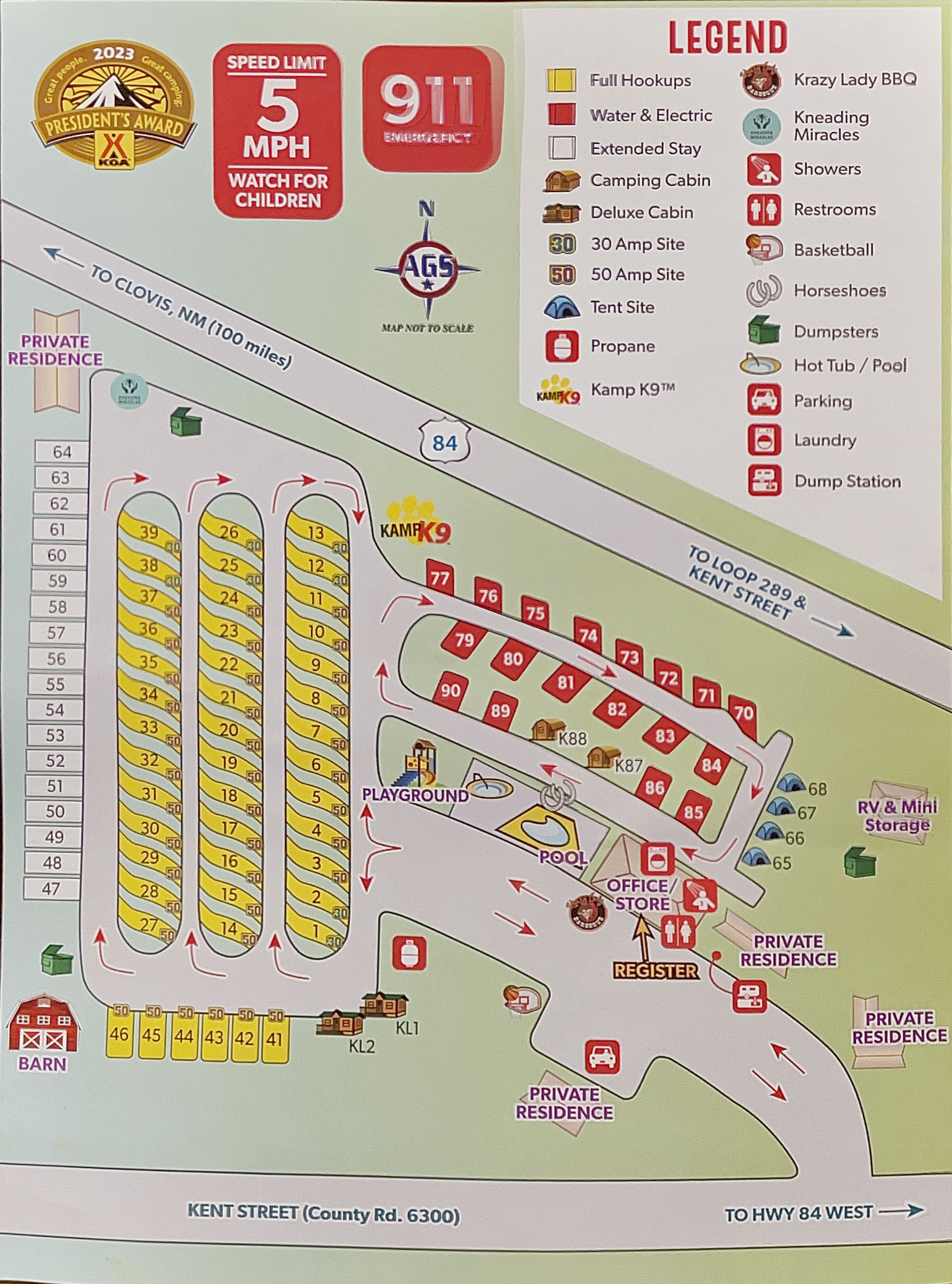 Campground Site Map