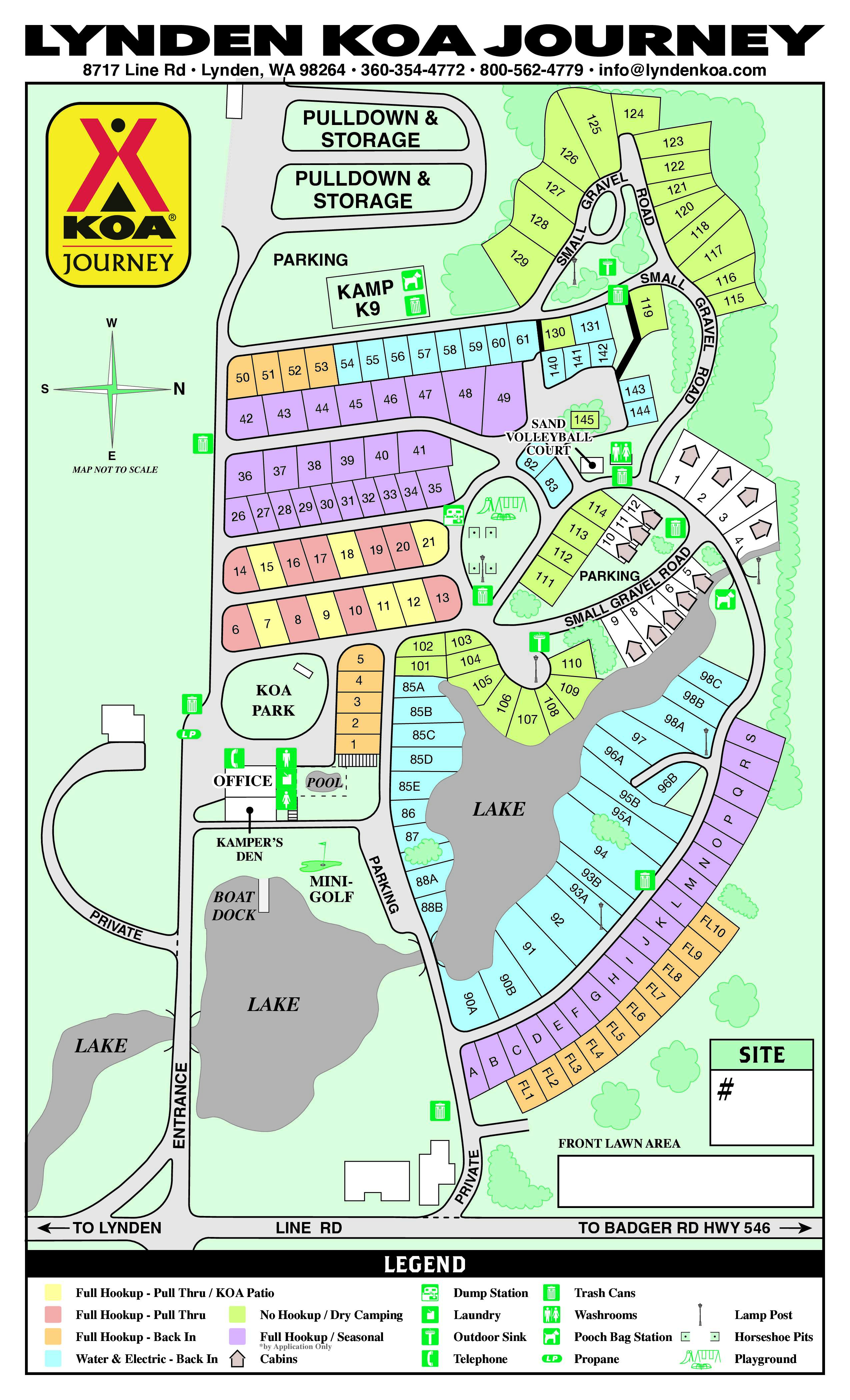 Campground Site Map
