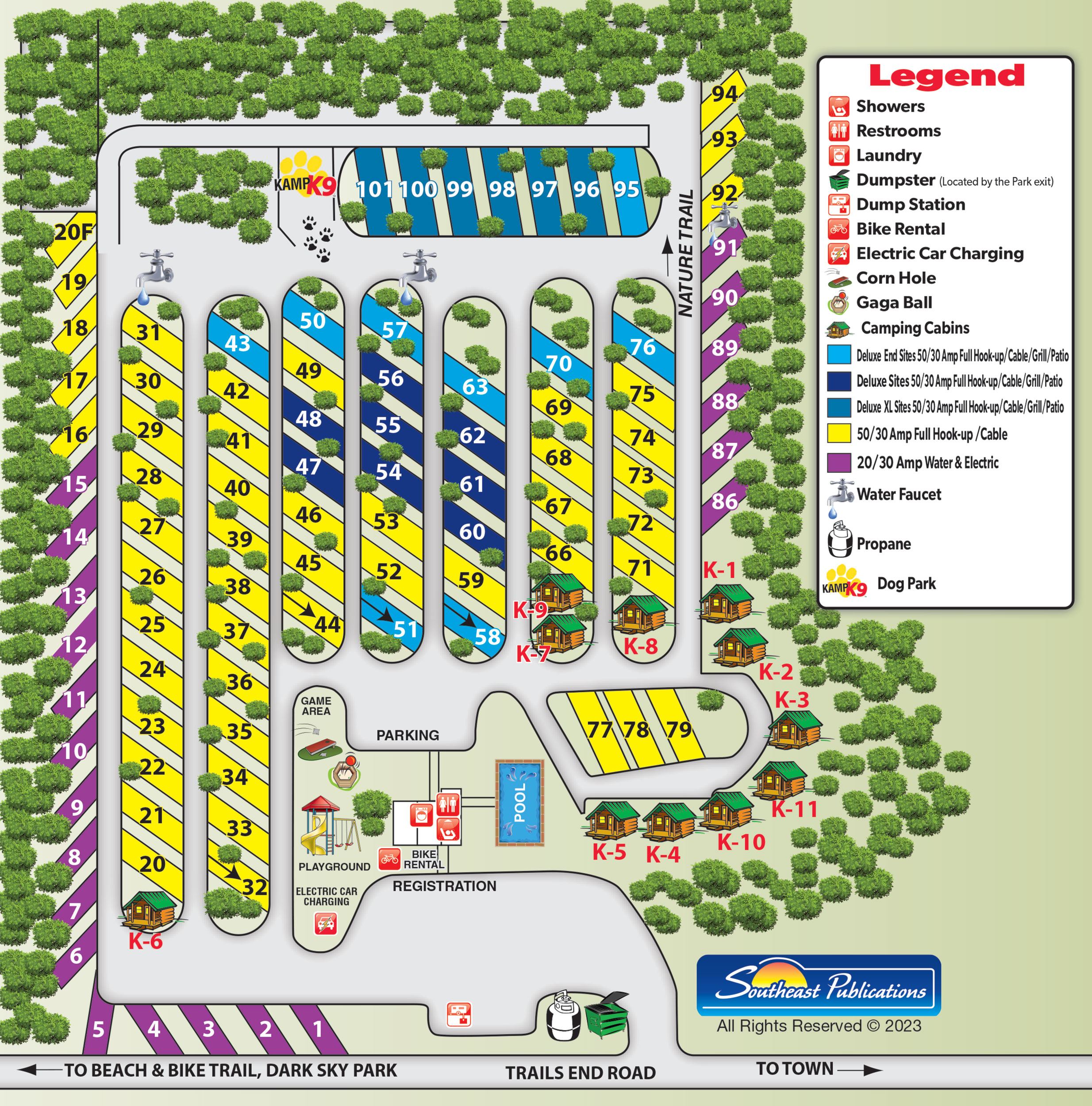 Campground Site Map