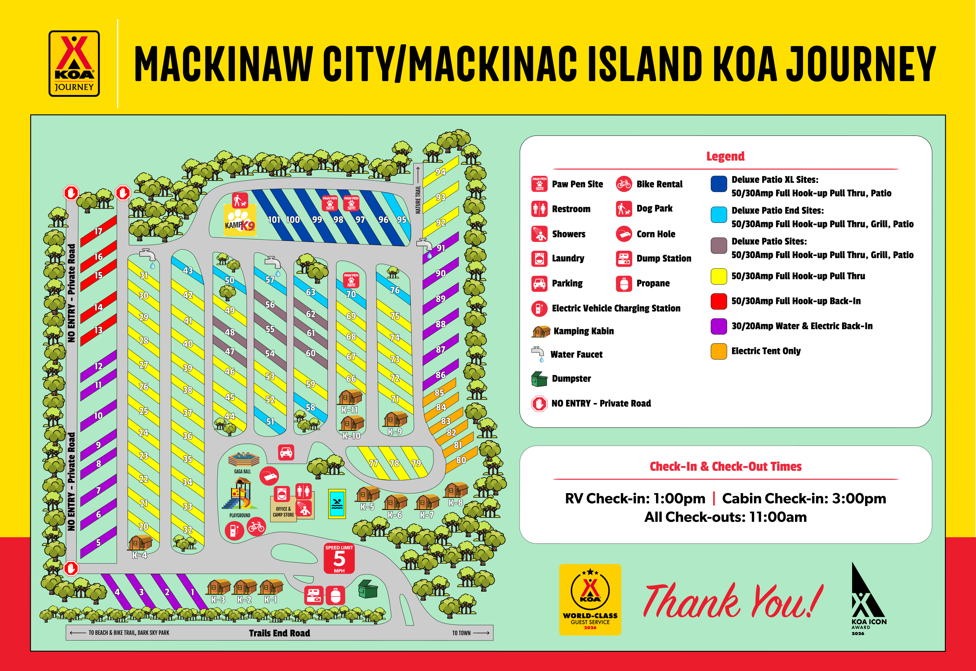 Campground Site Map