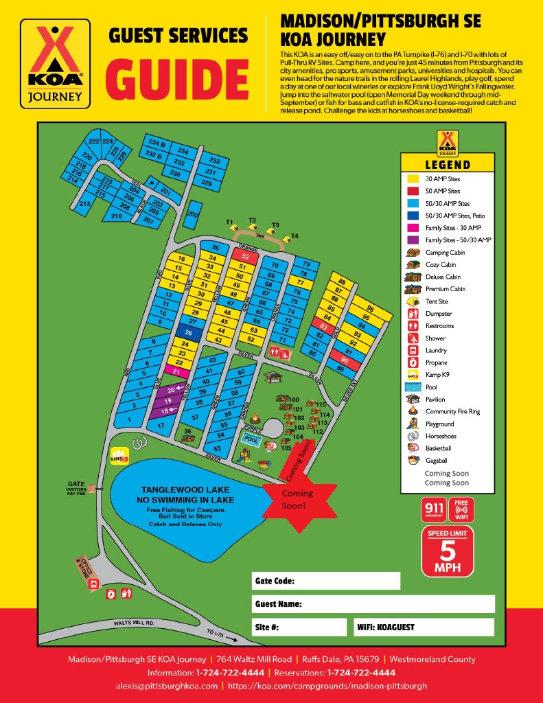 Campground Site Map