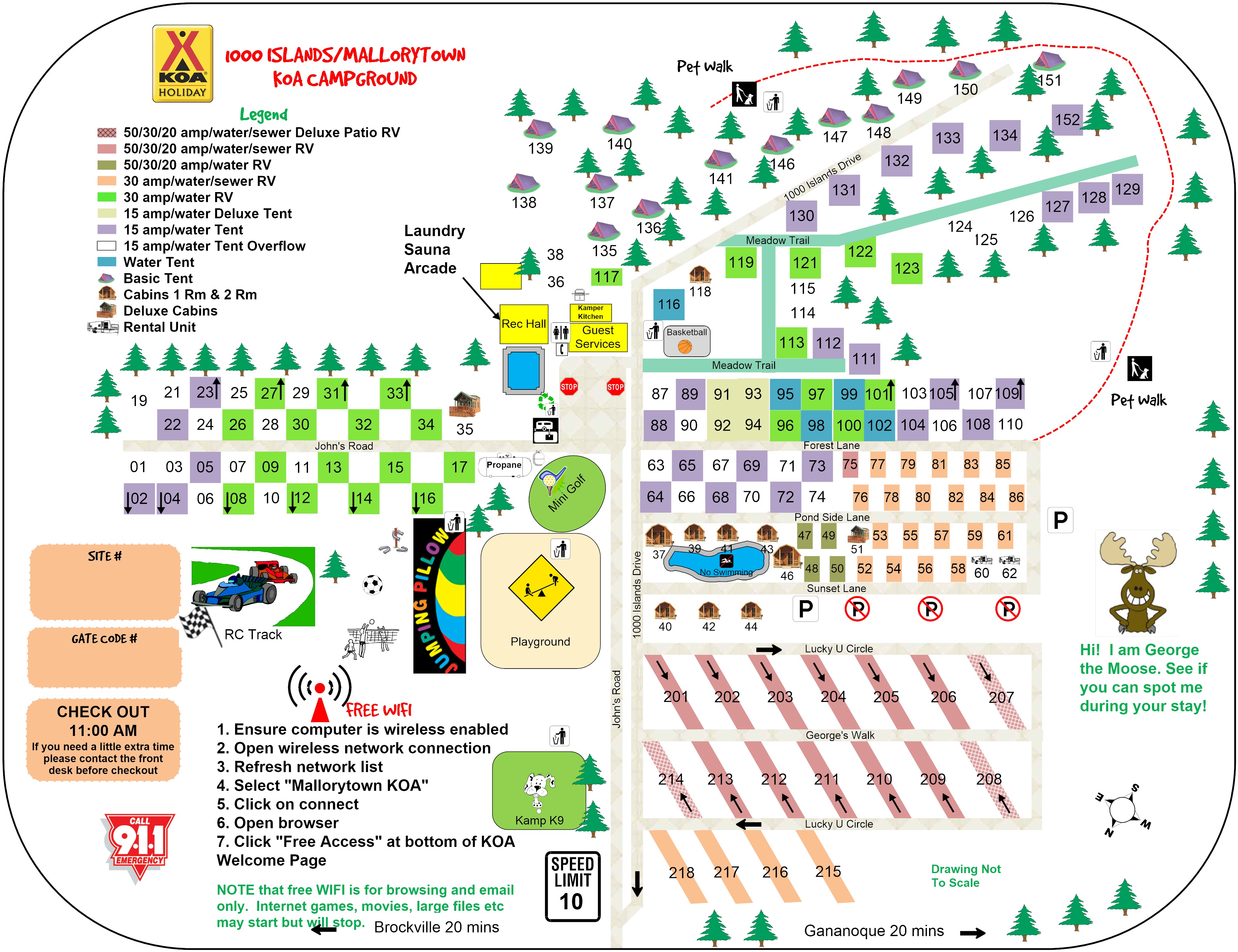 Campground Site Map
