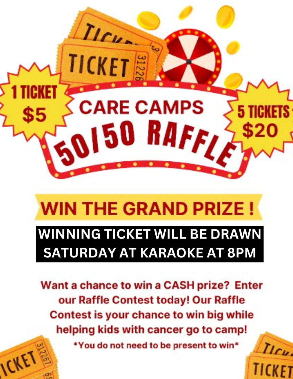 Care Camps 50/50 Raffle