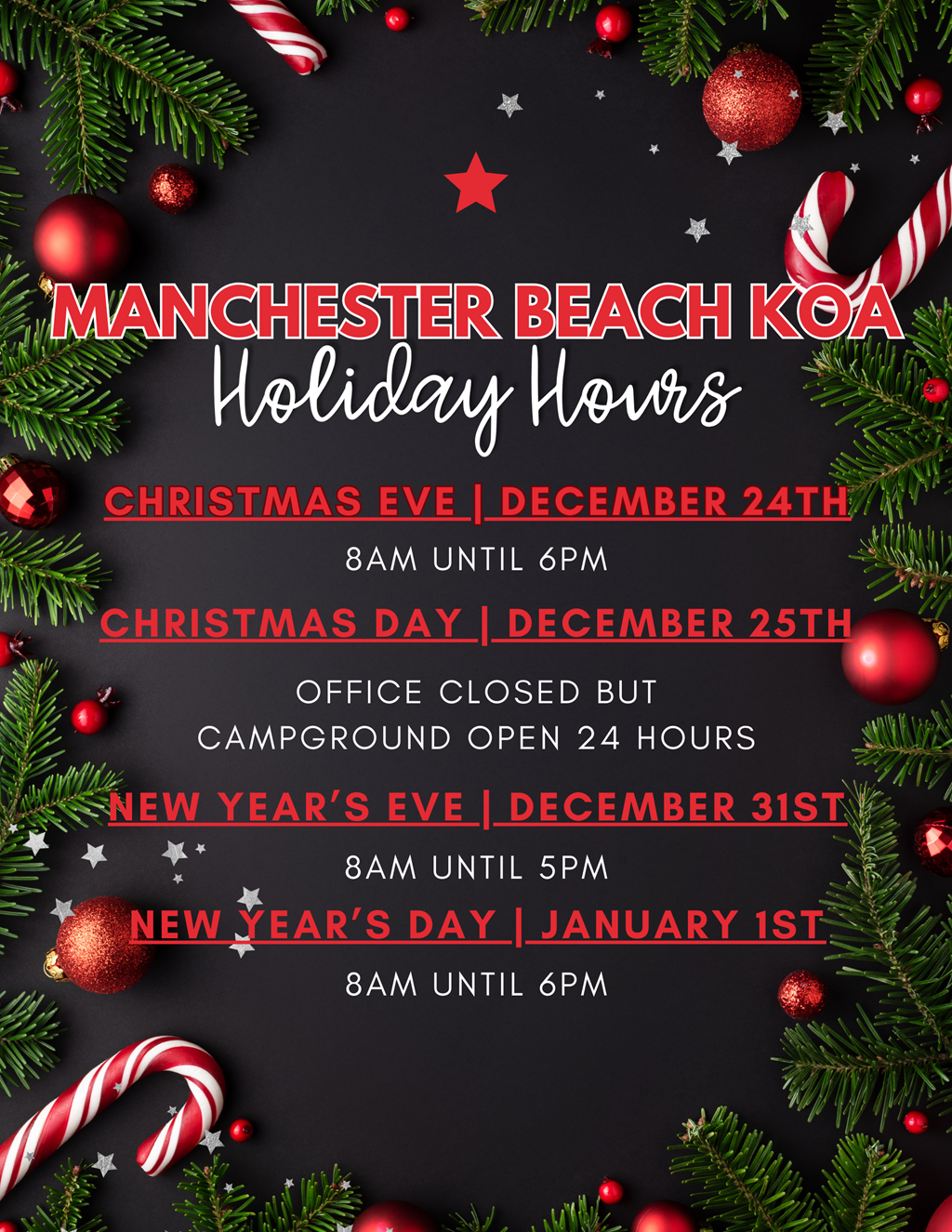 Holiday Hours 2023