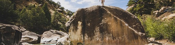 Joe's Valley Reservoir and Bouldering Area