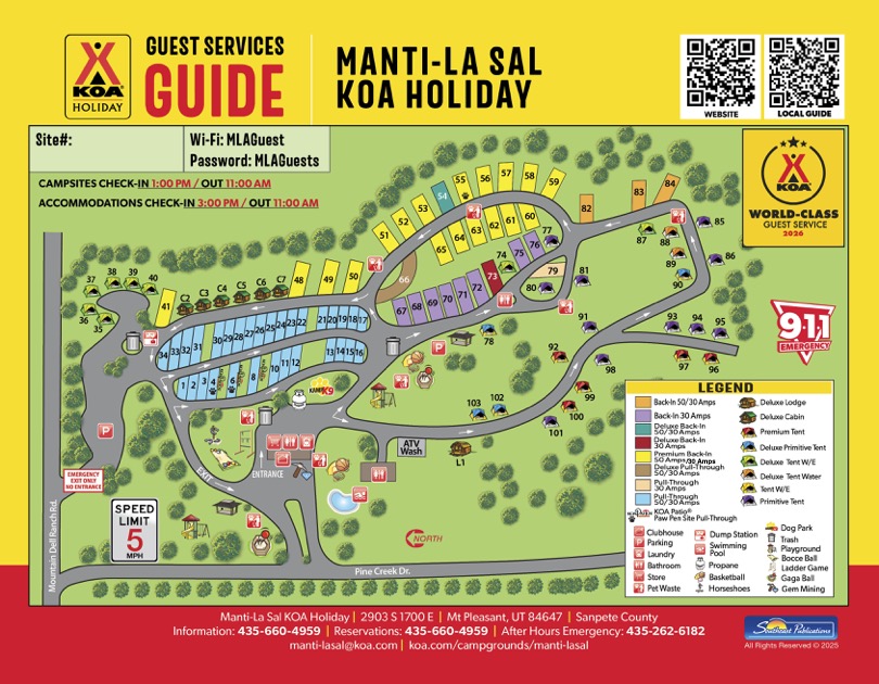 Campground Site Map