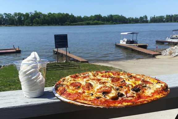 Premium Pizza and Ice Cream