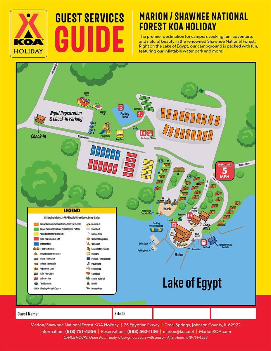 Campground Site Map