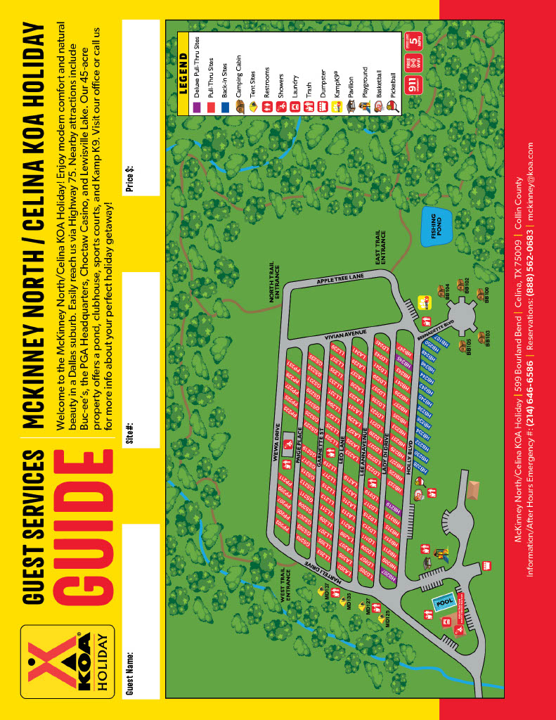Campground Site Map